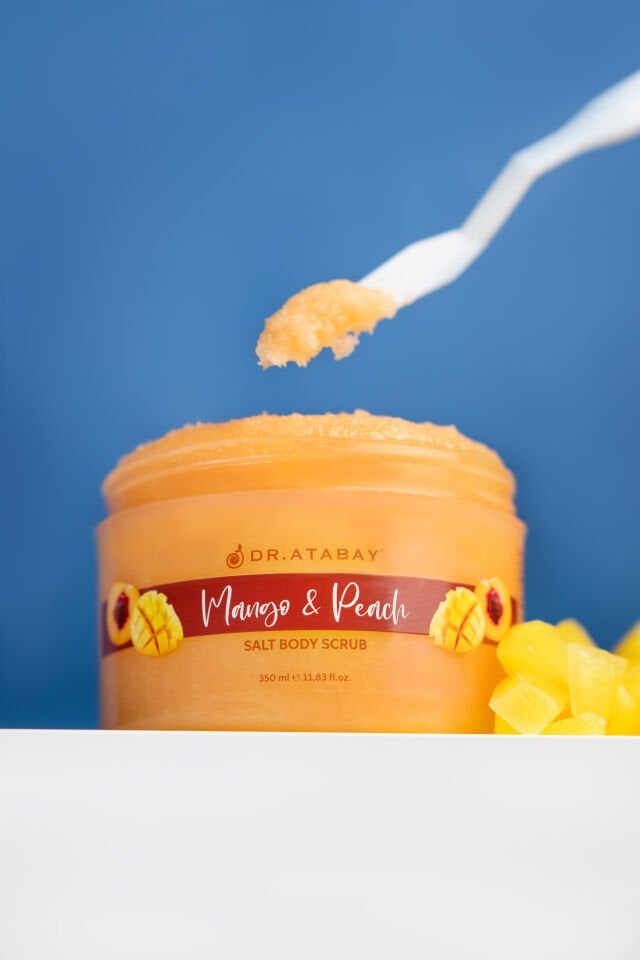 Dr. Atabay Mango&Şeftali Tuz Vücut Peelingi (350 ml)/Dr. Atabay Mango&Peach Salt Body Scrub (350 ml)